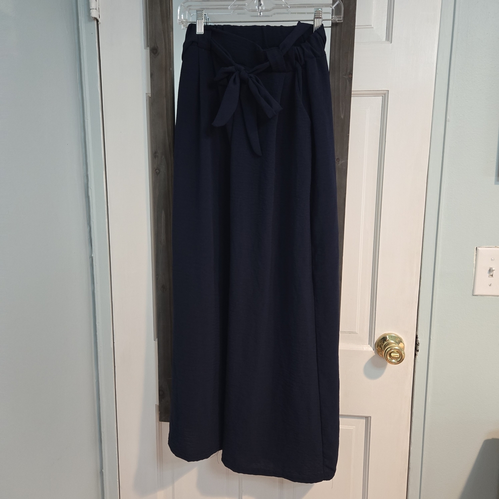 Navy Blue wide leg pants